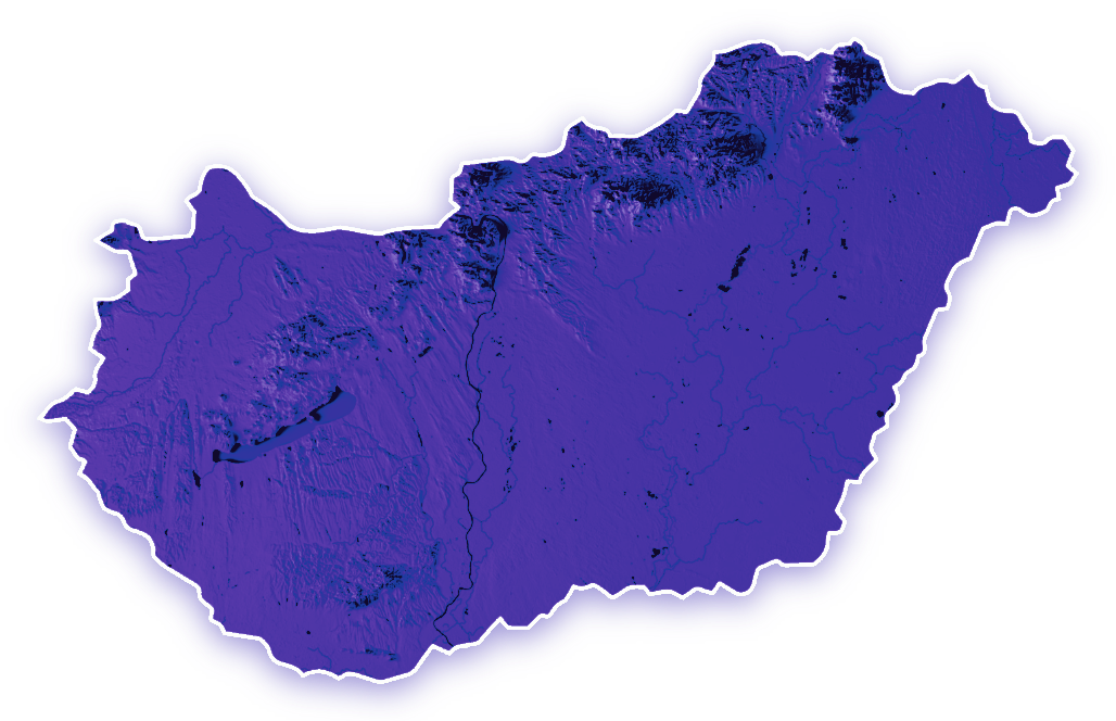 Magyarország domborzati térkép — országosan elérhető, minden megyében elinduló szériázó/terítékrajz készítő képzések helyszínei